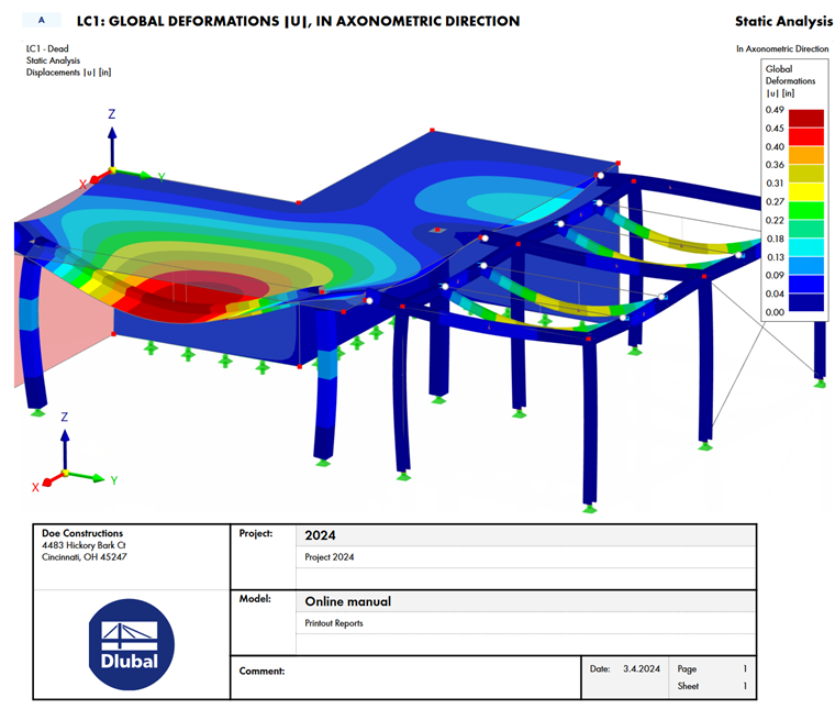 Graphic Printout with Title Block