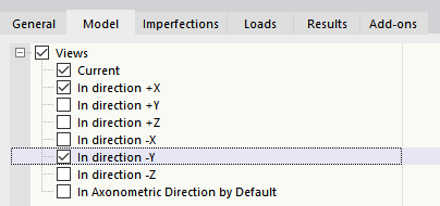 Selecting Model Views