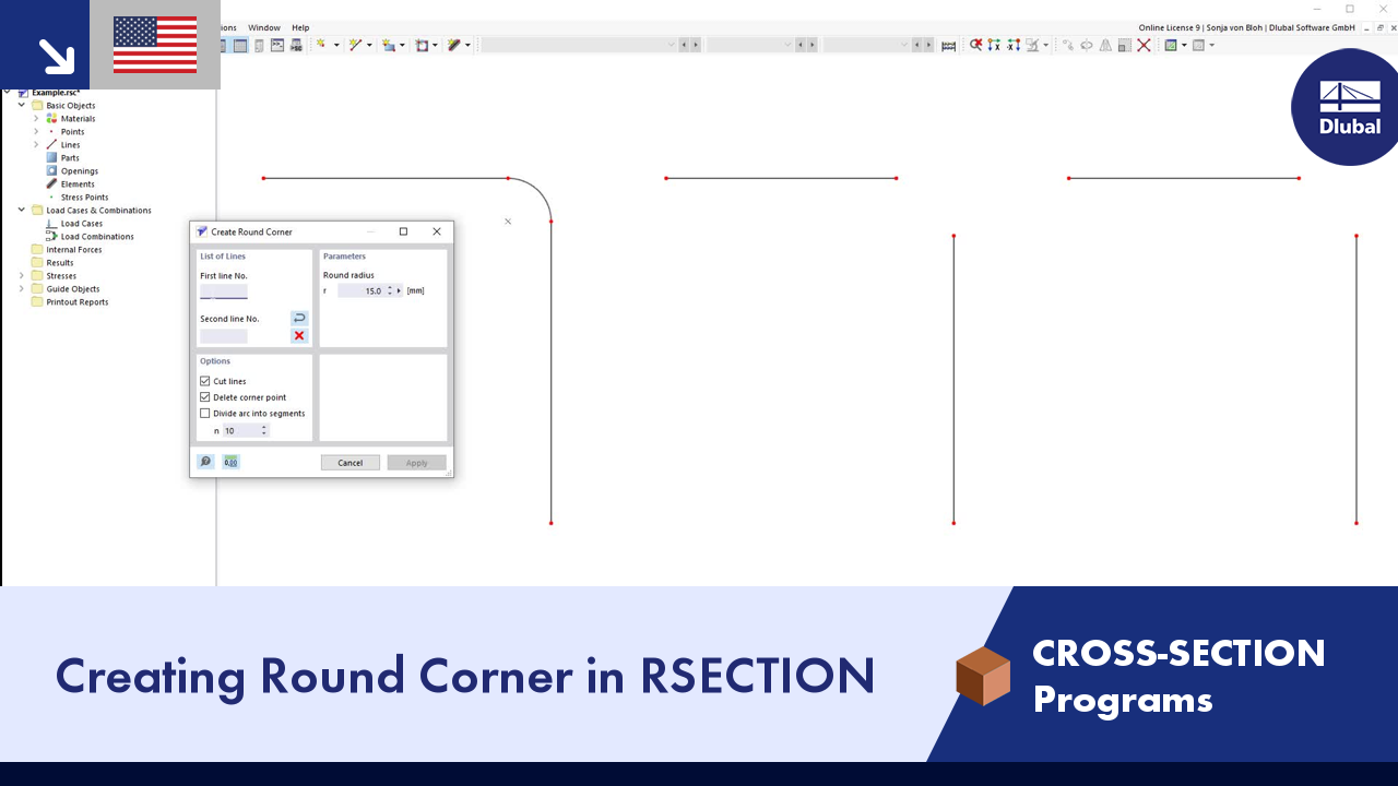 Creating Round Corner in RSECTION