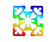 The image shows a cross-section of aluminum with clearly defined edges.