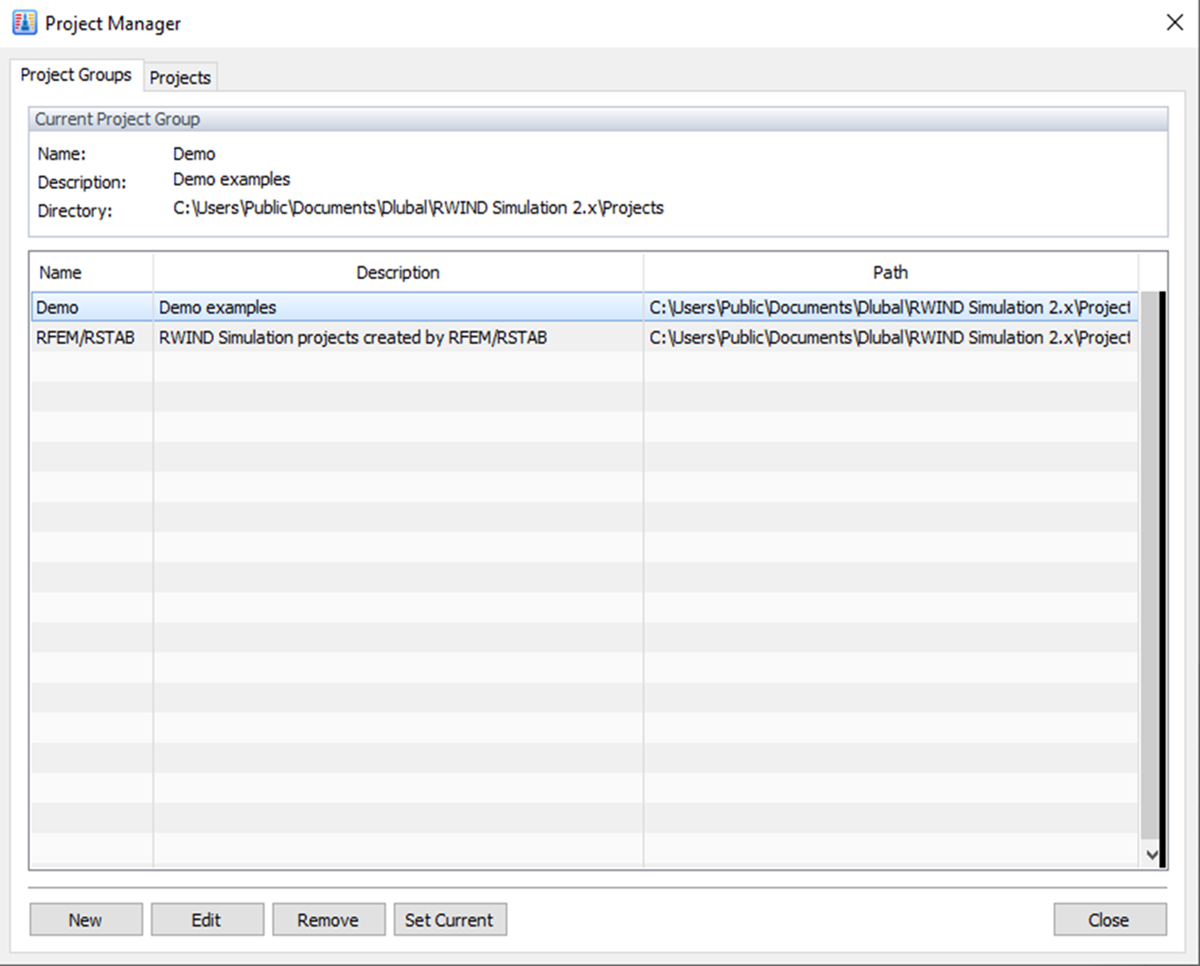 Project Manager, Project Groups