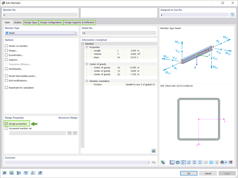 Activating Design Properties