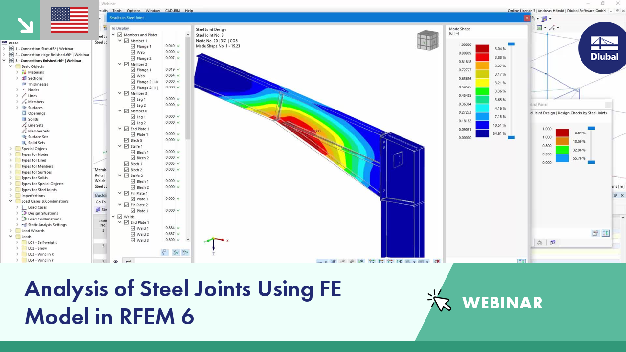 Analysis of Steel Connections Using FE Model in RFEM 6