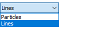 Streamlines Settings, Particles Type