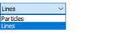 Streamlines Settings, Particles Type