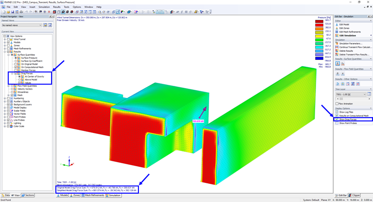 Displayed Drag Force