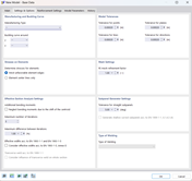 Dialog Box "New Model – Base Data", Tab "Settings and Options"
