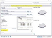 Design Properties Activated for Slabs with Extra Tabs