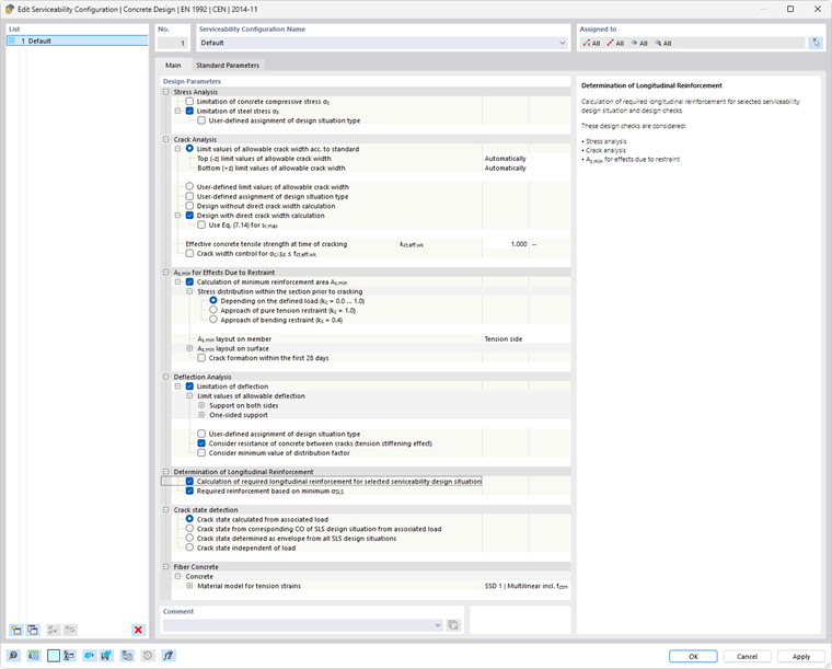 Editing Serviceability Configuration – Main