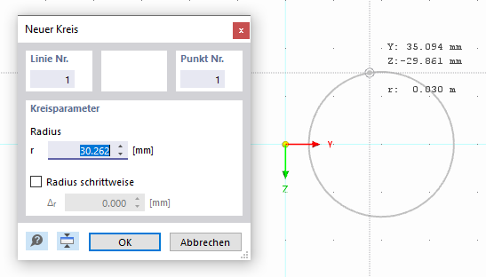 Setting Circle Graphically