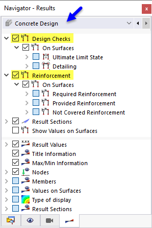Main Categories for "Concrete Design" Results