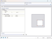 Dialog Box "New Opening"