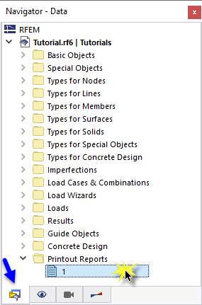 Opening Printout Report