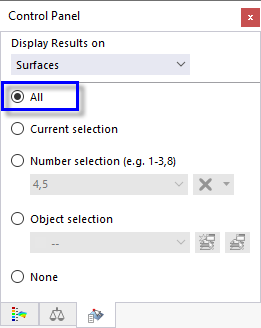 Resetting Selection in Control Panel