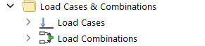 Load Cases and Combinations in Navigator