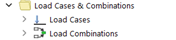 Load Cases and Combinations in Navigator