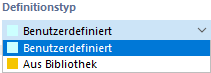 Selecting Definition Type