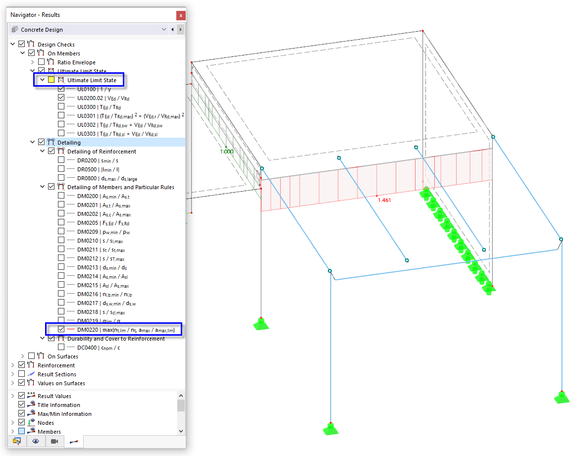 Ratios of Detailing Concerning Arrangement of Longitudinal Bars