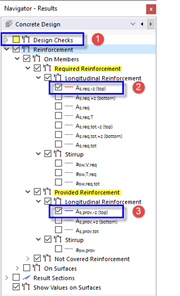Comparing Required and Provided Reinforcements