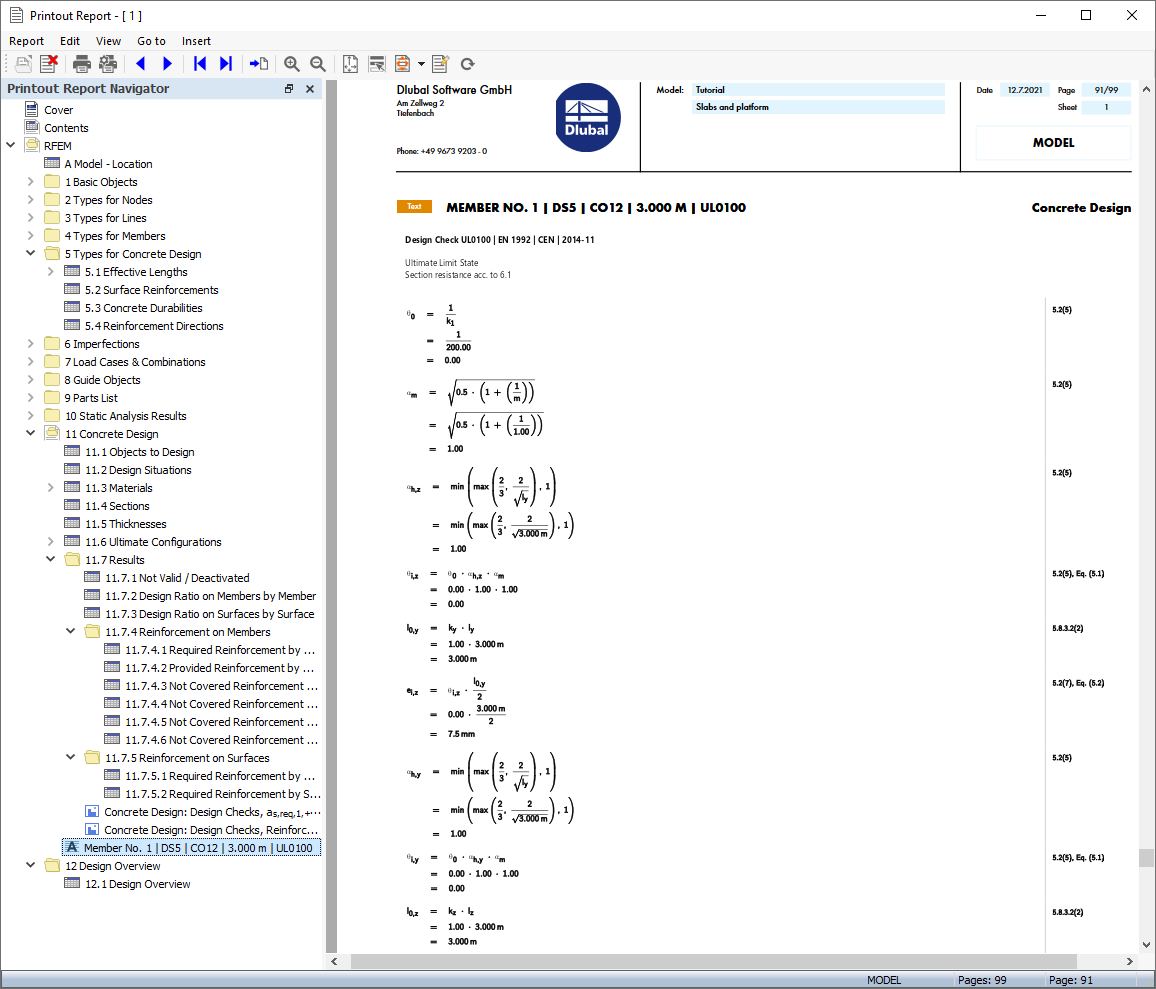 Design Check Equations