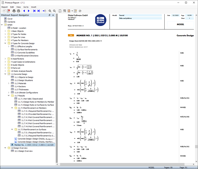 Design Check Equations
