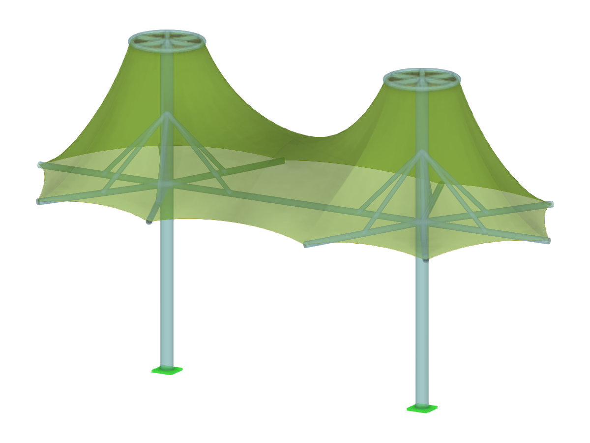 Tensile Membrane Structure Designed Using Form-Finding