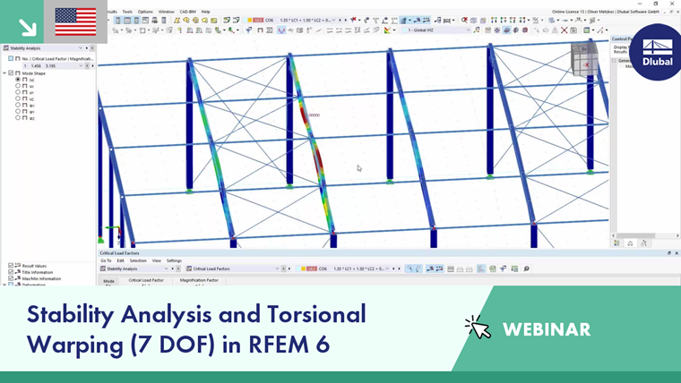 Stability Analysis and Torsional Warping (7 DOF) in RFEM 6