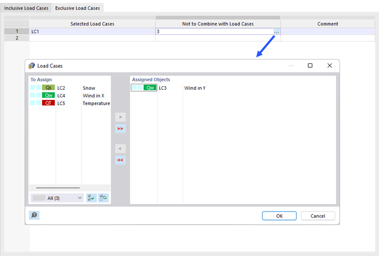 Defining Mutually Exclusive Load Cases