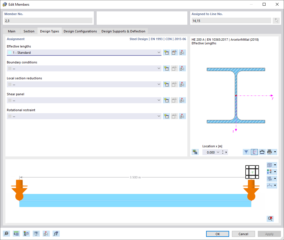 Effective Lengths of Type "1" for Columns
