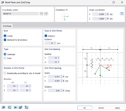 Dialog Box "Work Plane and Grid/Snap"