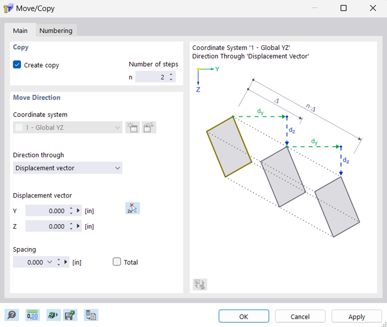Dialog Box "Move/Copy"