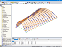 Arch 3D Hall in RFEM (© StructureCraft)