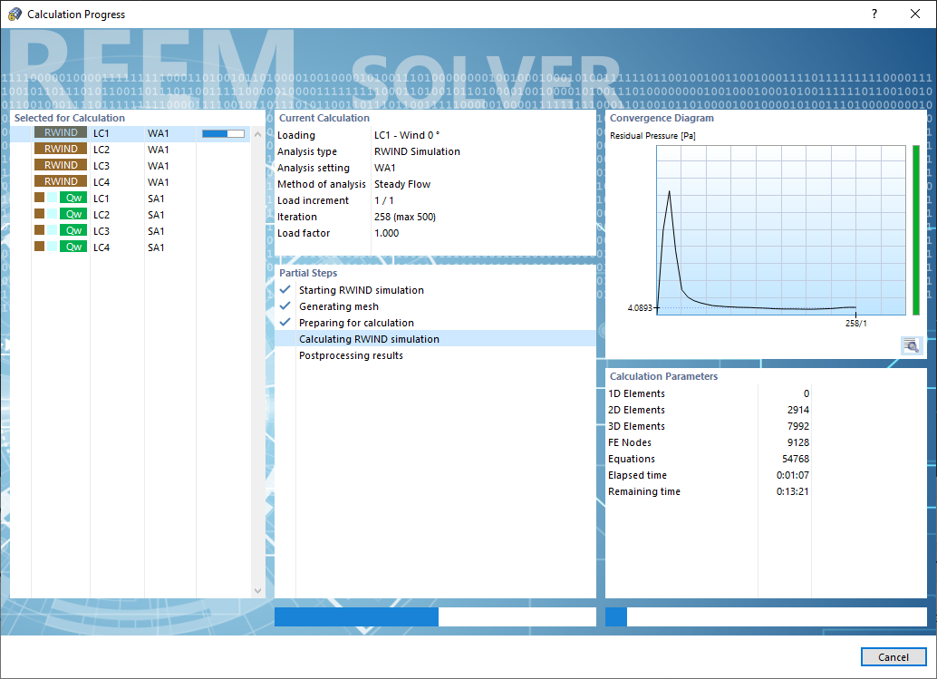Calculation Progress