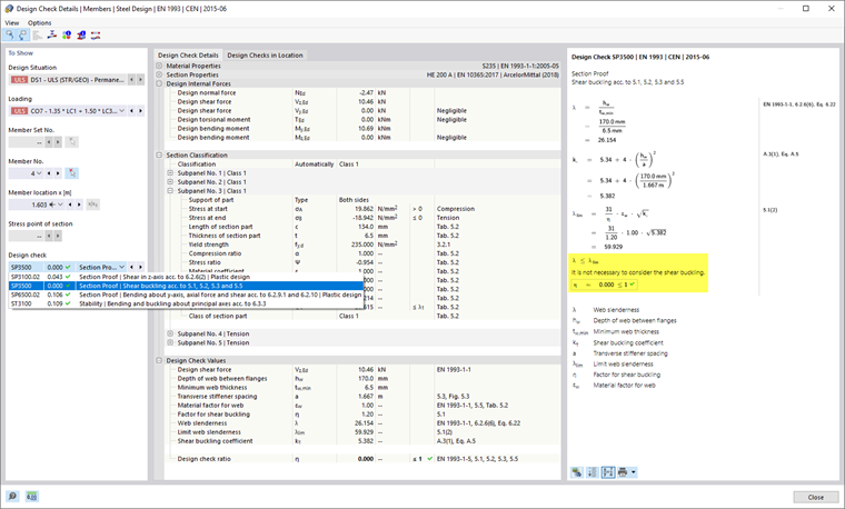 Shear Buckling Design of Frame Girder