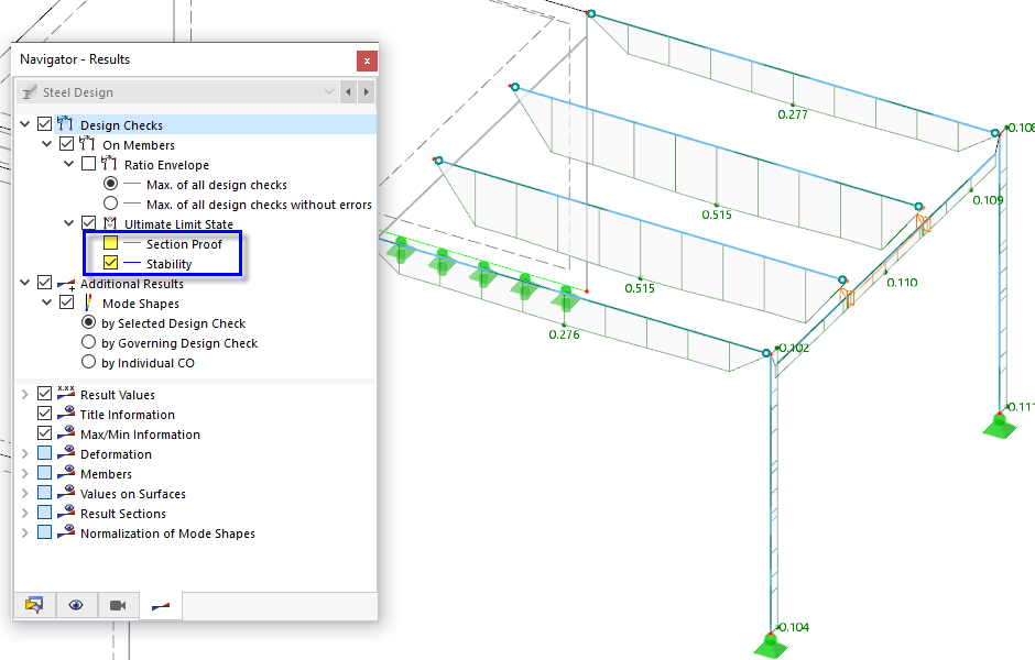 Stability Design Results