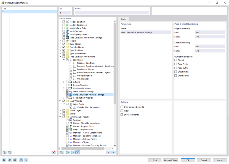 Printout Report Manager
