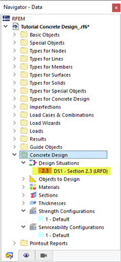 Design Situations for Concrete Design