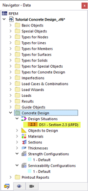 Design Situations for Concrete Design