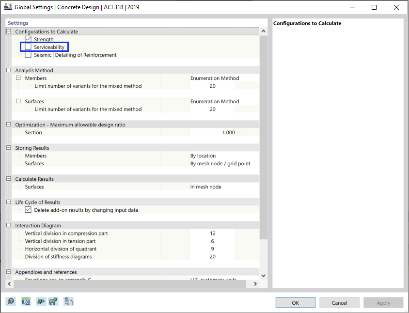 Deactivating "Serviceability" Design