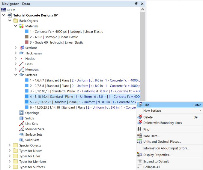 Editing Design Properties