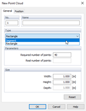 New Point Cloud via Dialog Box, General