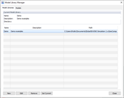 Model Library Manager, Model Libraries