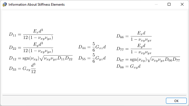 Information About Stiffness Elements
