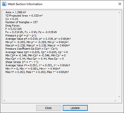 Mesh Section Information