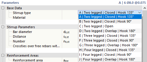 Selecting Stirrup Type