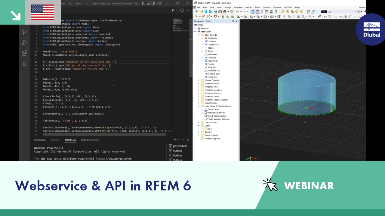 WEBINAR | Webservice and API in RFEM 6 | Wed, Apr 20, 2022