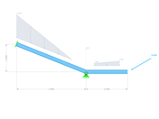 Beam with Cantilever | Dimensions and Loads