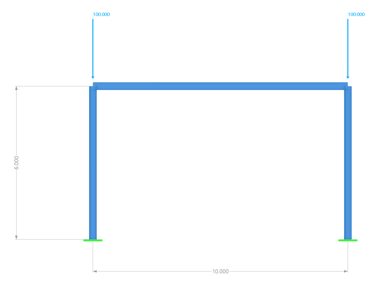 Fixed Frame | Dimensions and Loads