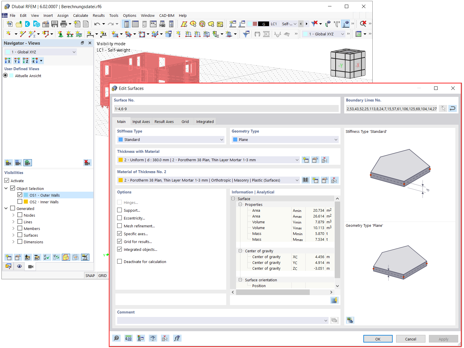 Assigning Thickness to Outer Walls