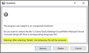 FAQ 005249 | Where can I find the backup file in RFEM 6?